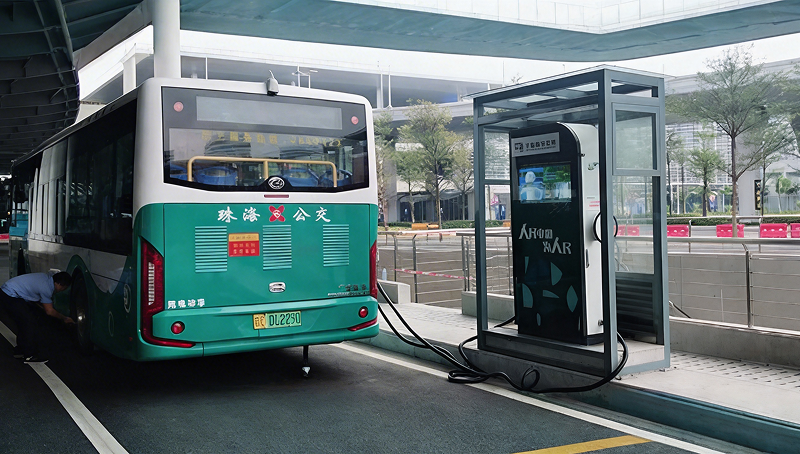 Hong Kong-Zhuhai-Macao Bridge Bus Charging Station