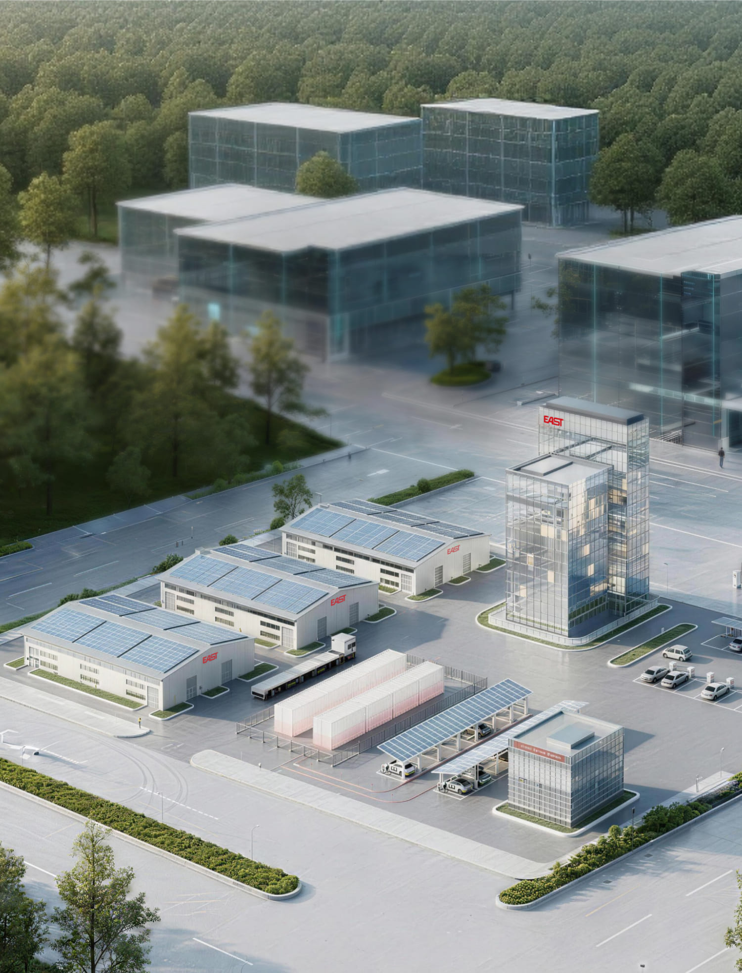 Hybrid PV-ESS-EVCS-DG Solutions