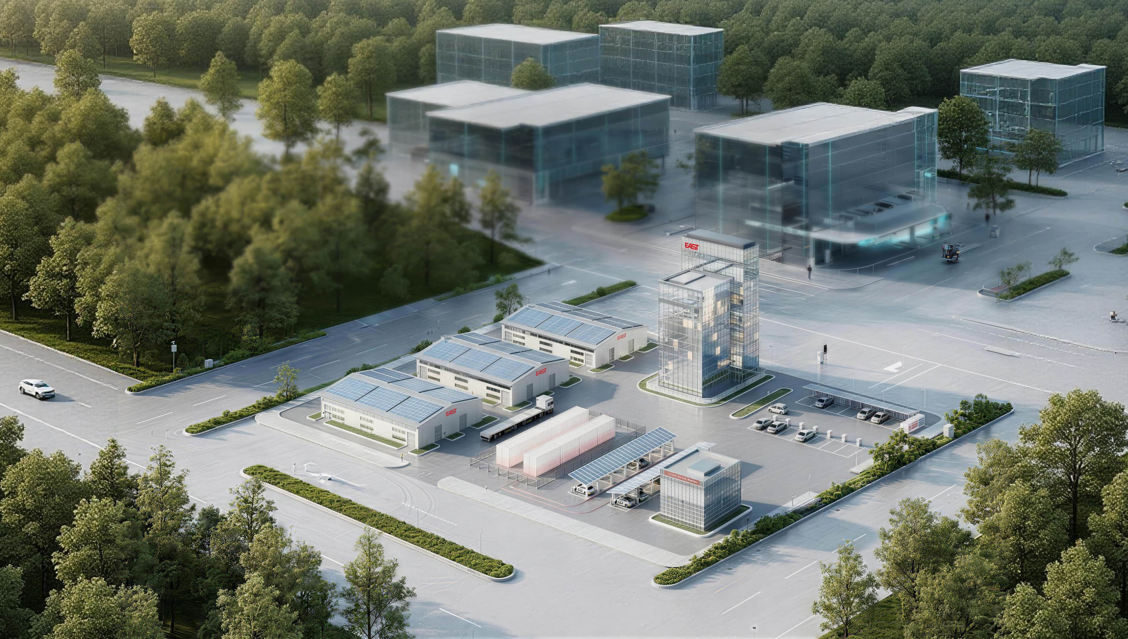 Hybrid PV-ESS-EVCS-DG Solutions