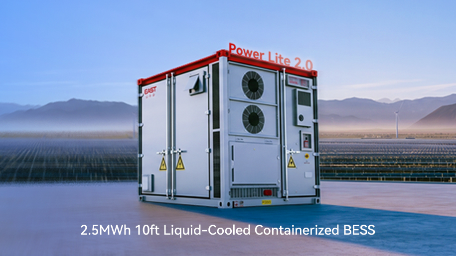 EAST Power Lite 2.0 – 2.5MWh in a 10 ft Container, Lightweight Global Deployment